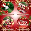 Merry Christmas Banner Decorative Pattern Xmas Banner Holiday Banner Red Background For Holiday Gathering Home Decoration Family