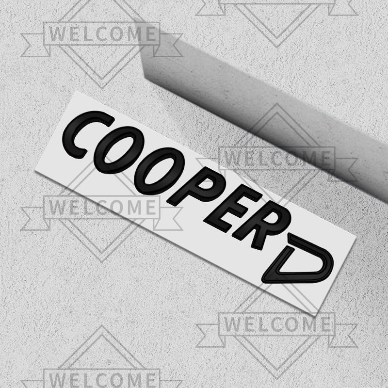 3D Car Stickers For Mini Cooper D SD Countryman Clubman Emblem Auto Body Letter Badge Trunk Decal Decoration Accessories