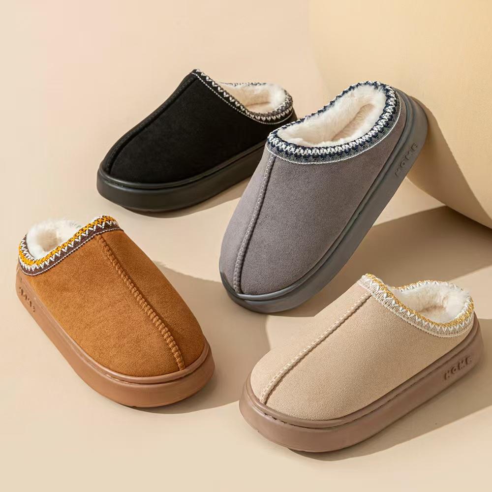 Fashion Platform Fluffy Slippers WomenHouse Fashion Plush Winter Shoes Ladies Home Elegant Casual Footwear Large Size slipper