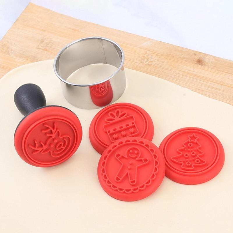 Silikon-Keksformen Keksstempel DIY-Kuchenformen Küchen-Backwerkzeug