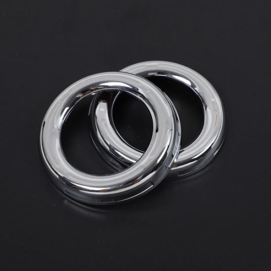 Silver Fog Lamp Spot Light Cover Trim For Mitsubishi Triton L200 2015-2018