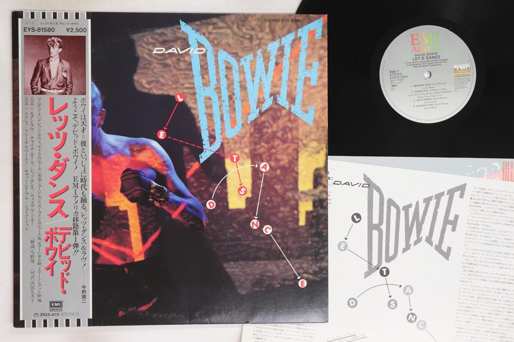 LP Record DAVID BOWIE - Let's Dance EYS81580 EMI AMERICA 1983 Japan Obi Rock Used