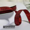 1cm Solid Color Plaid Ribbon for Cake Box Packaging and Decoration