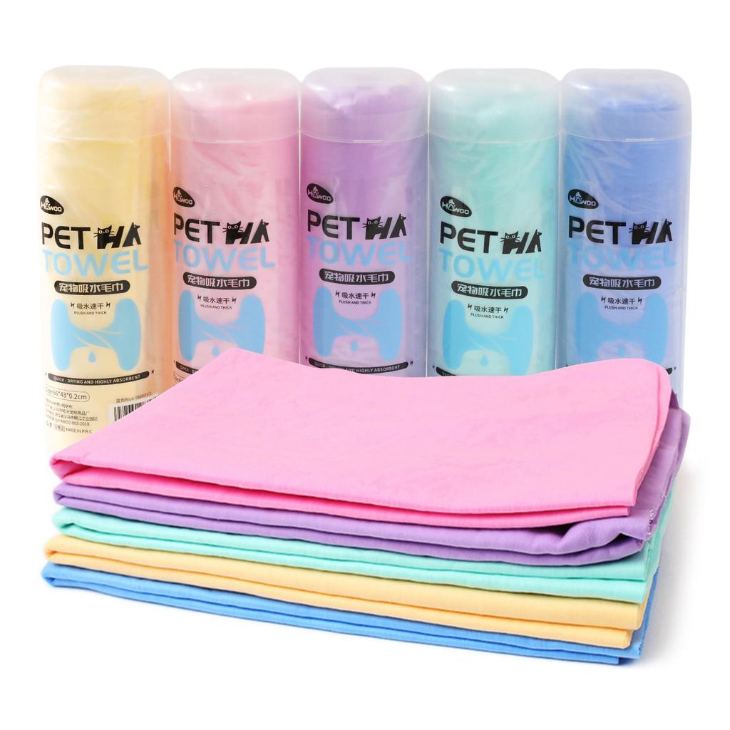 Pet Towel - Deer Skin-like Towel - Cat Bathing Absorbent Quick-Drying Towel - Dog Cleaning Ultra-Soft Thick Towel