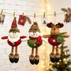 3pcs of Christmas Tree Ornament Pendant, Santa-Snowman-Reindeer Ornaments Doll for Christmas, New Year, Festive Season Decor