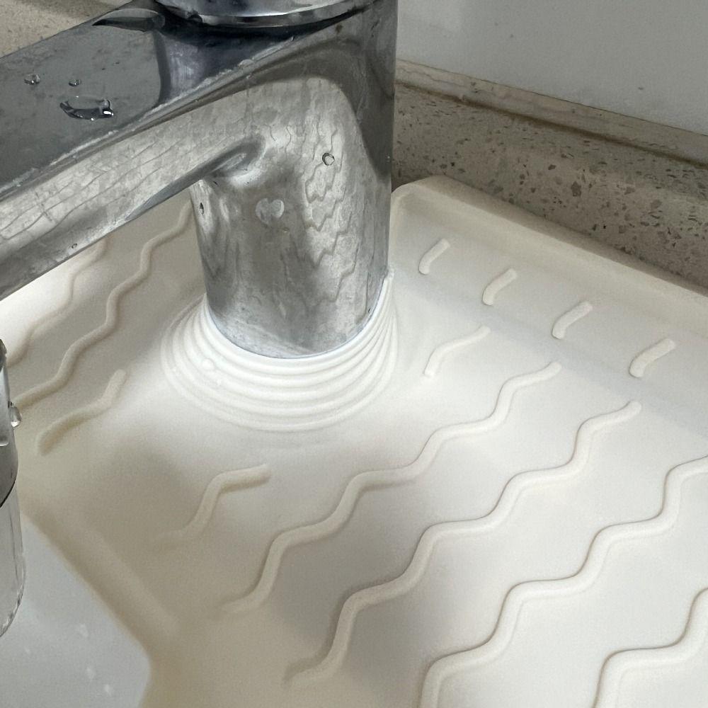 Non-Slip Sink Draining Pad S/M/L Water Drip Catcher Tray Sink Splash Guard  Dishwashing Area