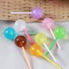 Clear Round Lollipop Resin Pendant Earrings and Keychain Accessories.