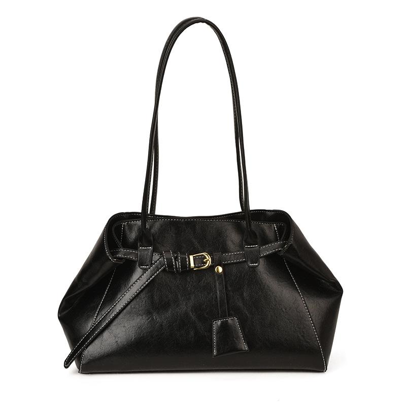 Sac rétro sous l'épaule de grande capacité, Sac simple à bandoulière unique pour les trajets quotidiens, Sac fourre-tout