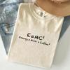 Comfort Colors Funny Coffee Shirt, E=MC2 Milk Coffee Physics T-Shirt, Sarcastic Science Teacher Tee, Cute Caffeine Lover Gift for Her