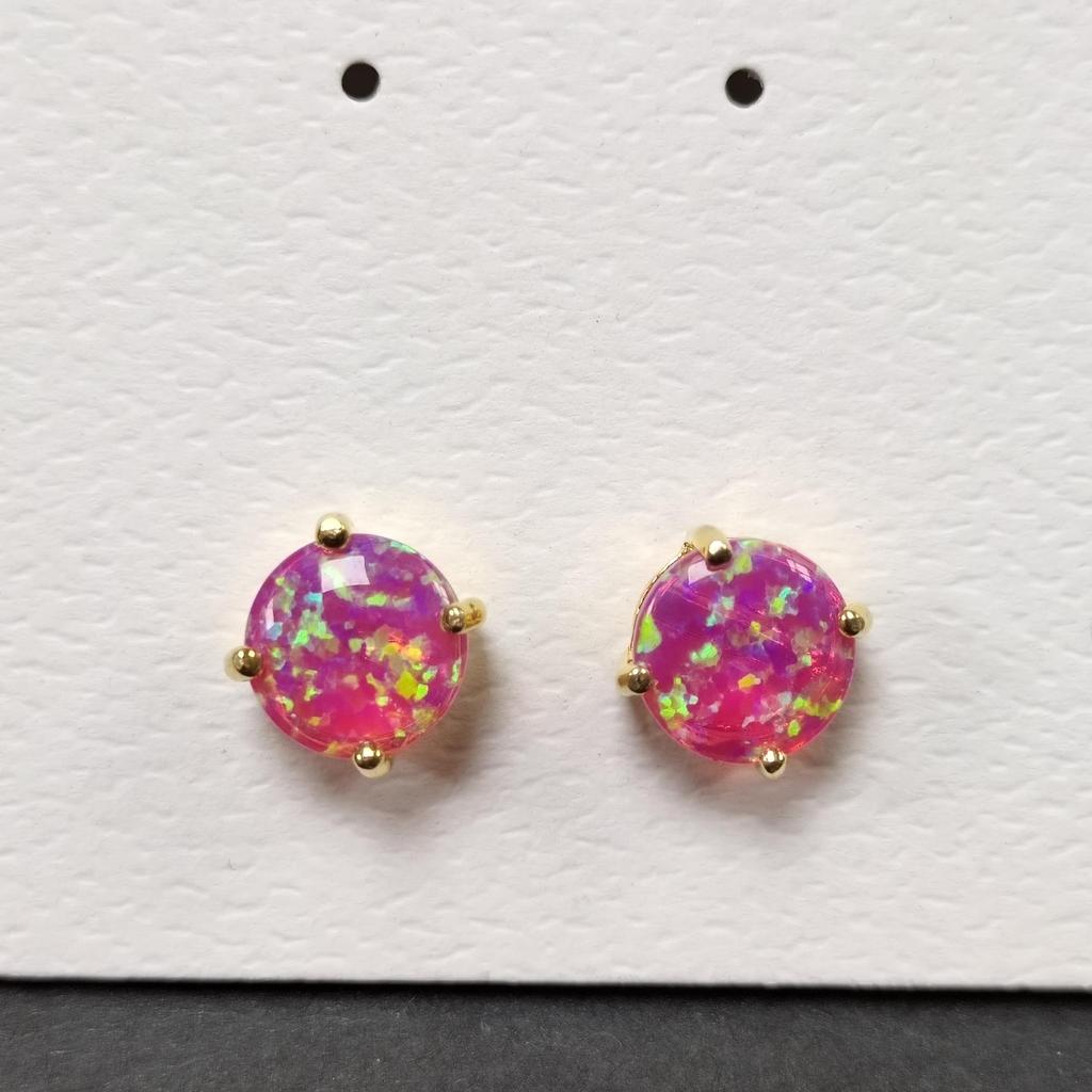 Korean & Japanese Style Opal Earrings: Elegant Studs & Pendants for Women
