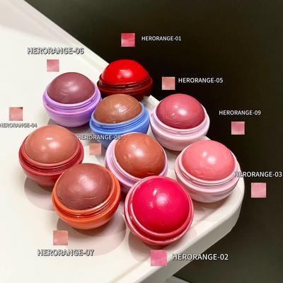 HERORANGE Peach Air Velvet Blush Cream - Natural Korean Style Brightening Glow for Autumn/Winter