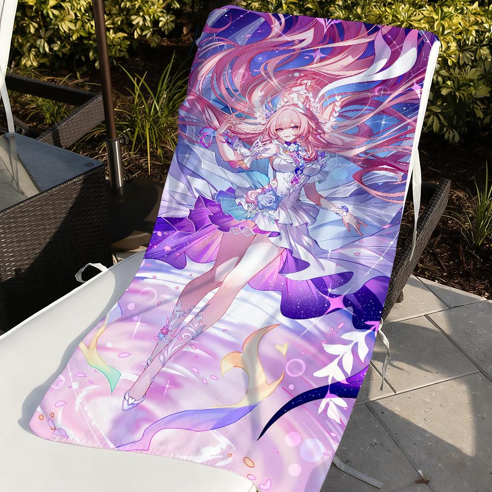 Game Honkai Star Rail Cyrene Towel For Swim Yoga Gym Quick Drying Soft and skin-friendly Beach Towels All-Season