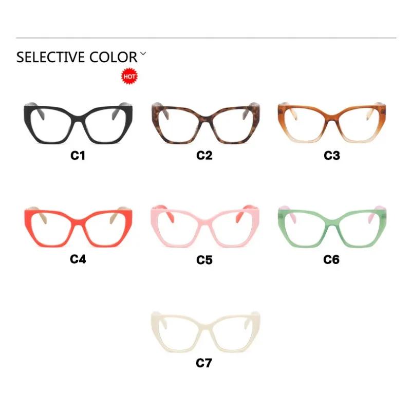 Cat Eye Optical Eyeglasses Frames for Women Brand Designer Fashion Luxury Anti Blue Light Computer Eye Glasses Ladies Eyewear