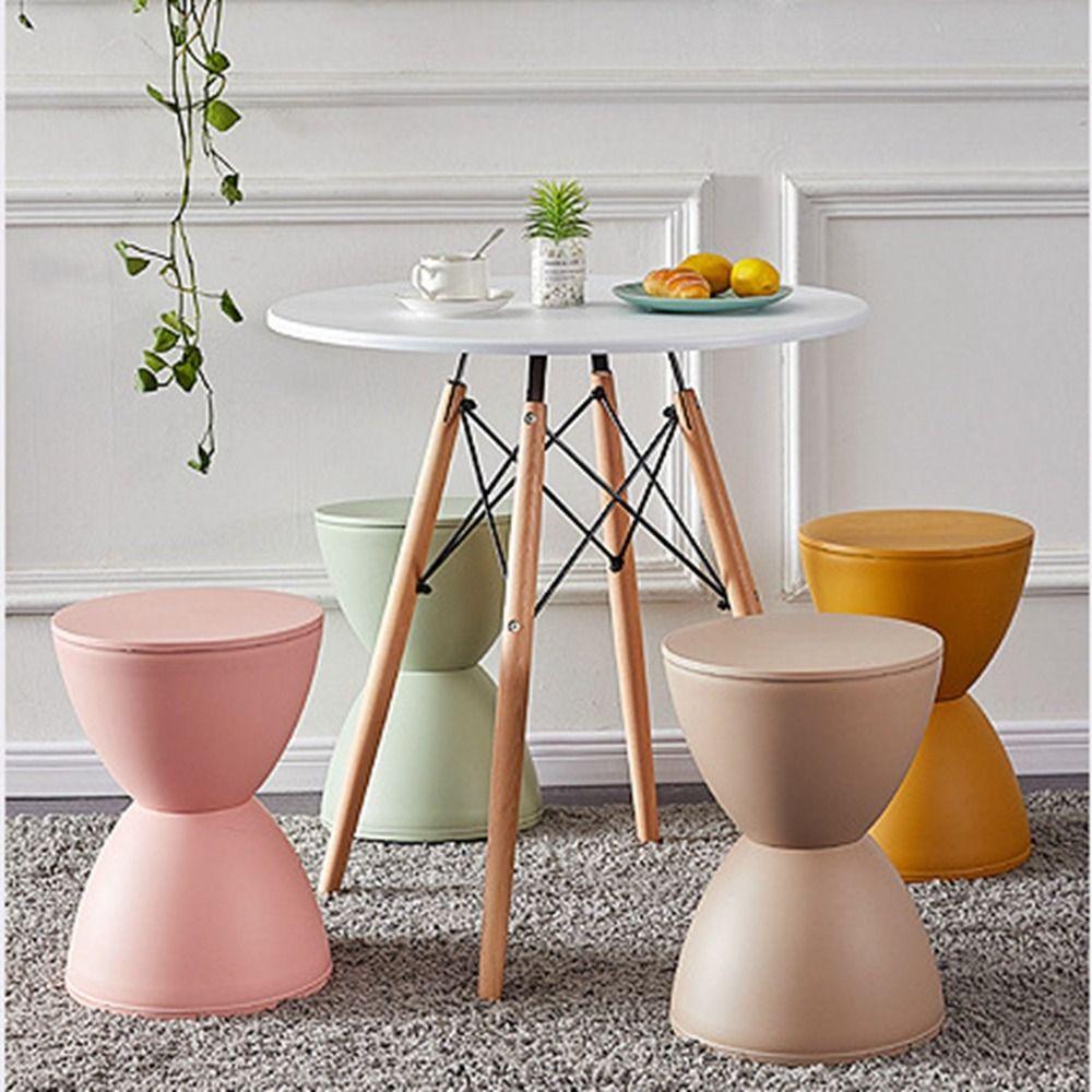 Home Furnishing Thickened Antiwear Non-slip Children Stool Round Stool Shoes Stool Waiting Stool