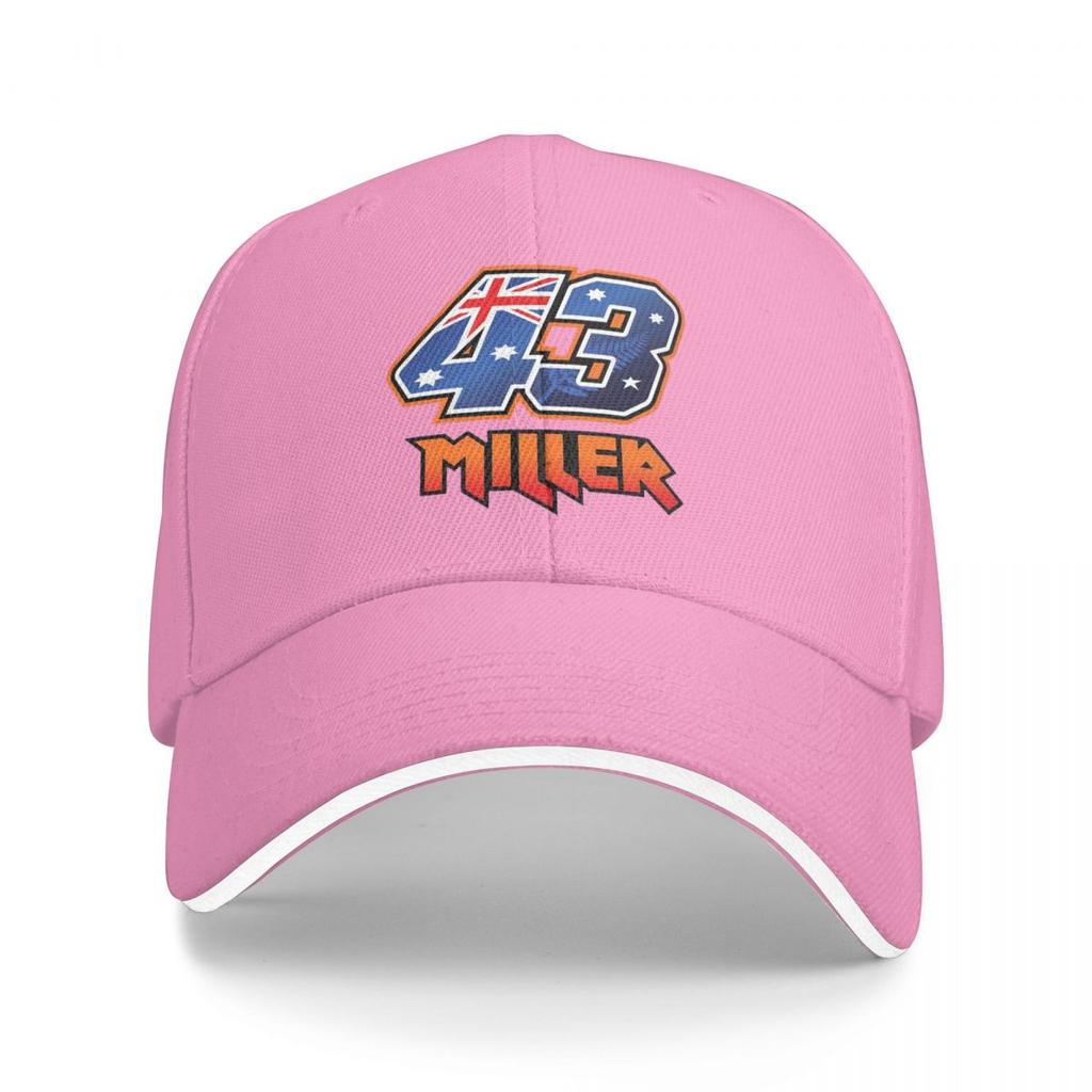 Unisex Baseball Hats Jack Miller Number 43 Outdoor Streetwear Summer Sports Baseball Caps Cap Casquette Polychromatic Hats