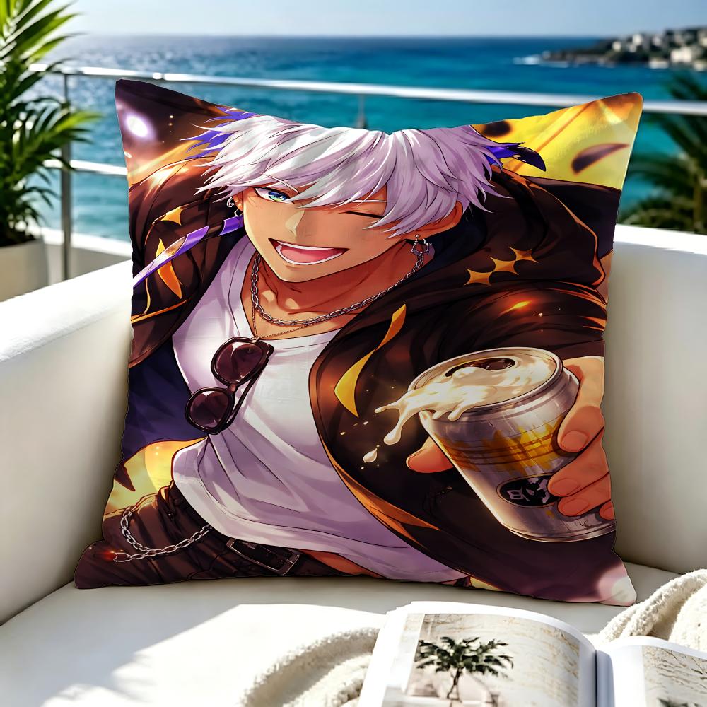 Game Obey Me Cushion Cover Premium Skinfriendly Short Plush Pillow Cover Airy Casual Cushion For Hotel Homestay