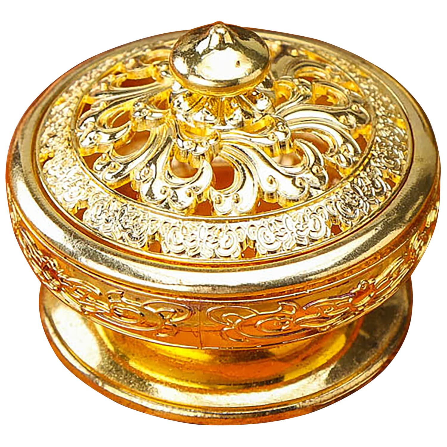 

[SENYON] Compact Alloy Incense Burner for Incense Ceremony and Aromatherapy (Gold)