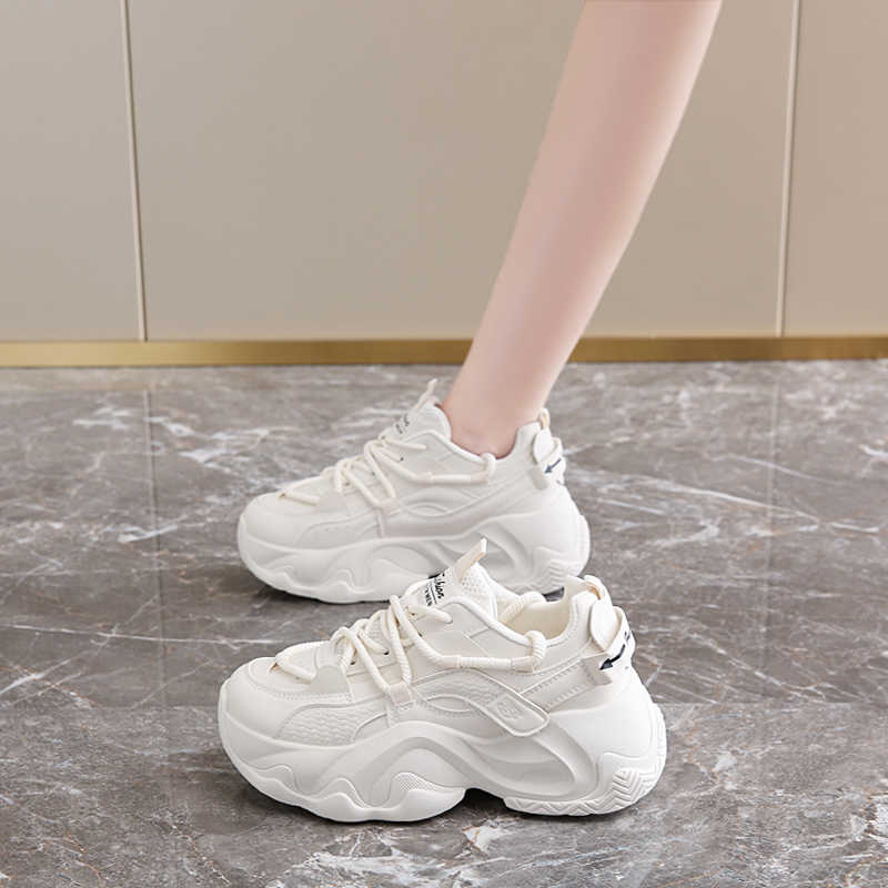 Fashion High Platform Lace Up Shoes Blue Casual Female Gym Sneakers Women's Walking Basketball Sports High-quality Sapato Luxury