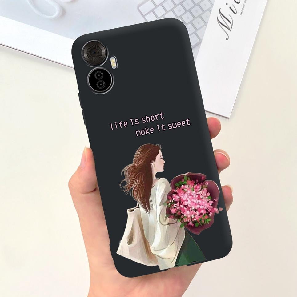 For Itel Vision 5 Plus Case Marble Space Man Soft Matte Silicone Shockproof Phone Cover For Itel Vision 5+ S18 Pro Funda Coque