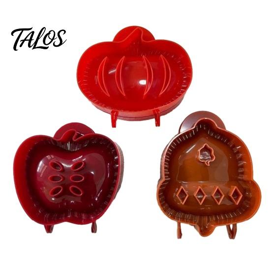 Piteprésforma Halloween formák, Tök/Alma/Mogyoró/Denevér/Szellem/Alma alakú, ABS Kézi készítő Konyhai tésztaeszköz Ünnepi sütéshez és péksüteményekhez D