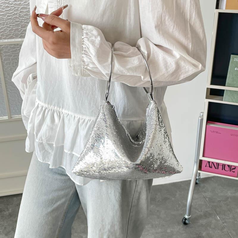 Mode Pailletten Trend Sommer Neu Abendessen Persönlichkeit Große Kapazität Ausländischer Stil Umhänge Schulter Achselhöhle Damen Tasche