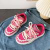 2025 New Niche Retro Breathable Sweet Cool Board Shoes Women's Versatile Platform Casual Pink Sneakers