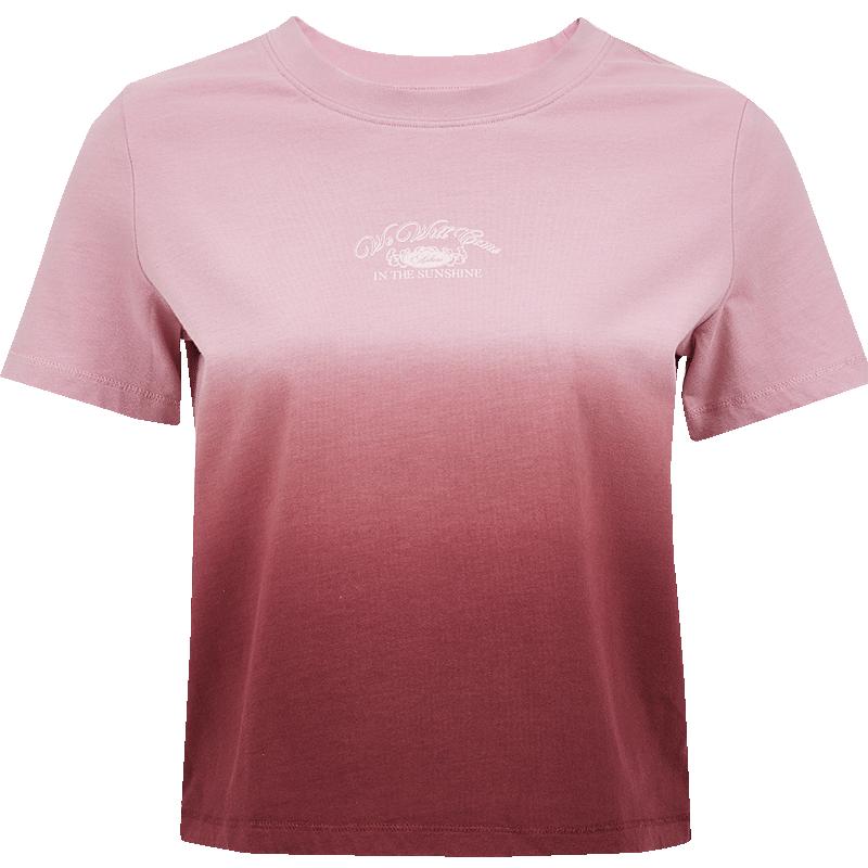 

ONLY Women s Gradient Letter Fitted T-Shirt L