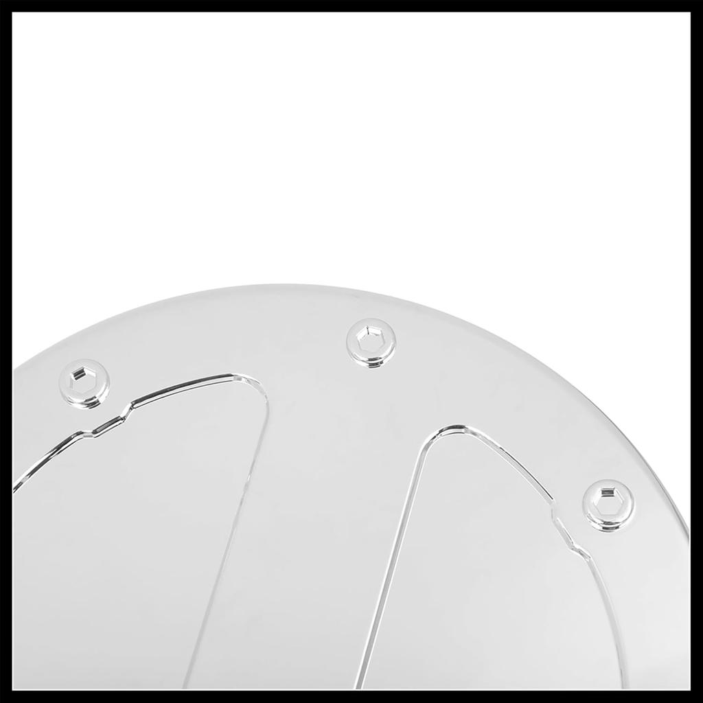 Silver Tone Car Gas Tank Cap Fuel Filler Door Cover for Ford F150 2009-2014 Durable Material