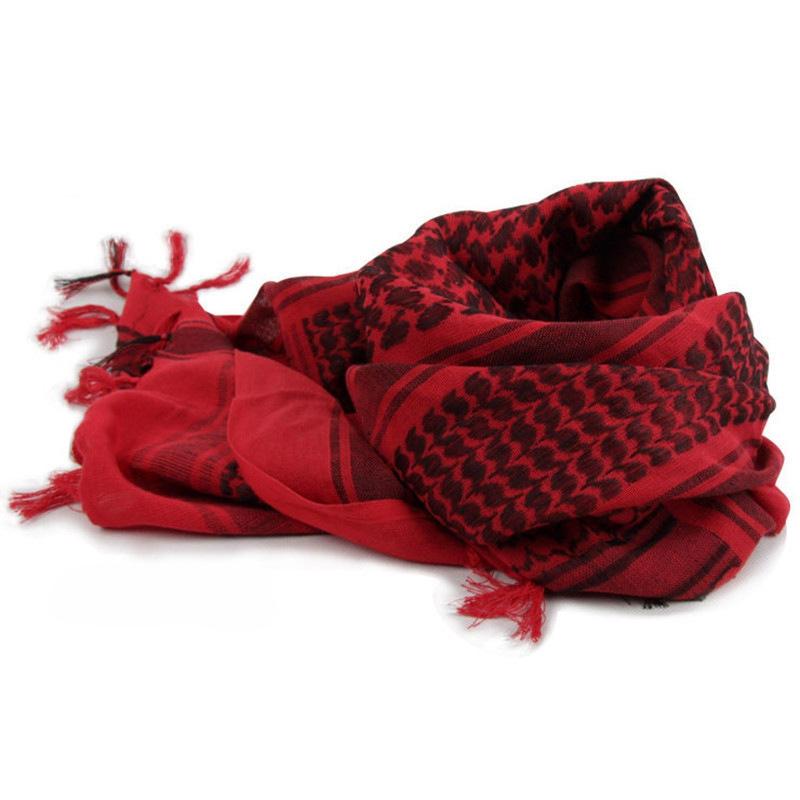 Top Blue Unisex Military Winter Shemagh Tactical Scarf 100% Cotton Keffiyeh Scarf Wrap Outdoor Hiking Hunting Windproof Sacrves