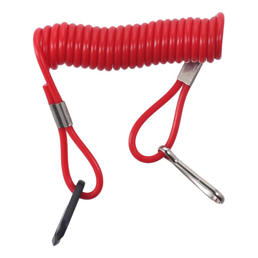 Reliable Polyurethane Boat Kill Switch ABS Brass Emergency Stop Switch Rubber and Lanyard for 30HP