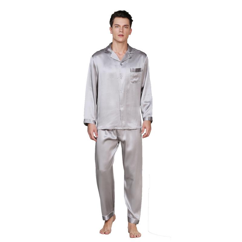 Sets Men Homewear Male Casual Long Sleeve Loungewear Pant 2Piece Suit Sleepwear