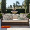 2D Floral Embroidered Pattern Decorative Pillow Covers Pattern Cushion Cover Suitable For Sofa Bedroom Car Pillow Cover
