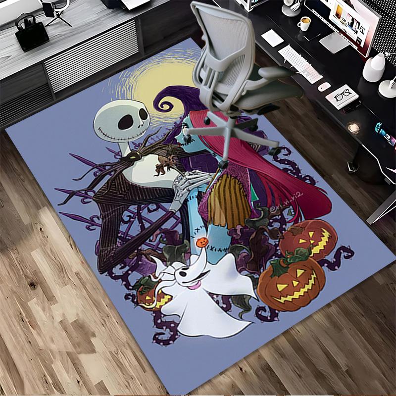 Nightmare Before Christmas Living Room Non-Slip Area Rug Soft Carpet for Bedroom Game Playroom Sofa Office Home Decor Doormat Christmas Gift C9211536