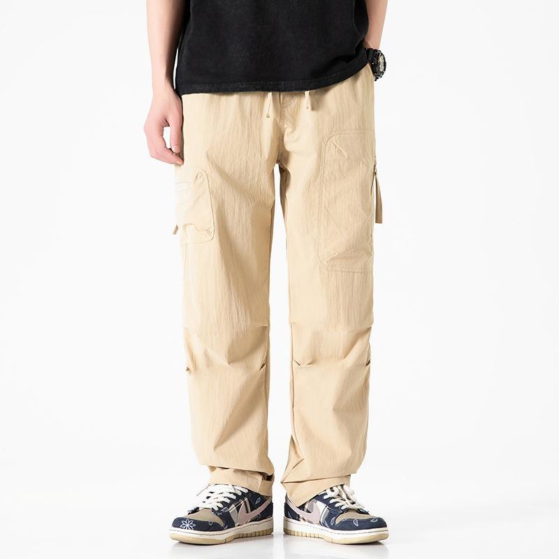 Summer New Overalls Casual Loose Men's Trousers Trendy Brand Men's High-end Pants Men's Wide Legs