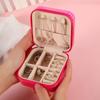 PU Leather Earrings Storage Case Large Capacity Mini Jewelry Display Box  Travel