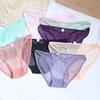 Hollow Out Mesh Thin Belt Transparent Butterfly Embroidery Briefs Women Panties Korean Underwear