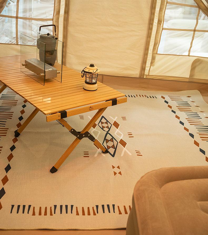 Mountain Camping Tent Plush Carpet: Moisture-Proof, Non-Slip, Thickened Floor Mat for Indoor/Outdoor Use
