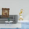Hand Carved Floral Photo Frame And Horse Figurine Modern Statue Collection Tabletop Ornament for