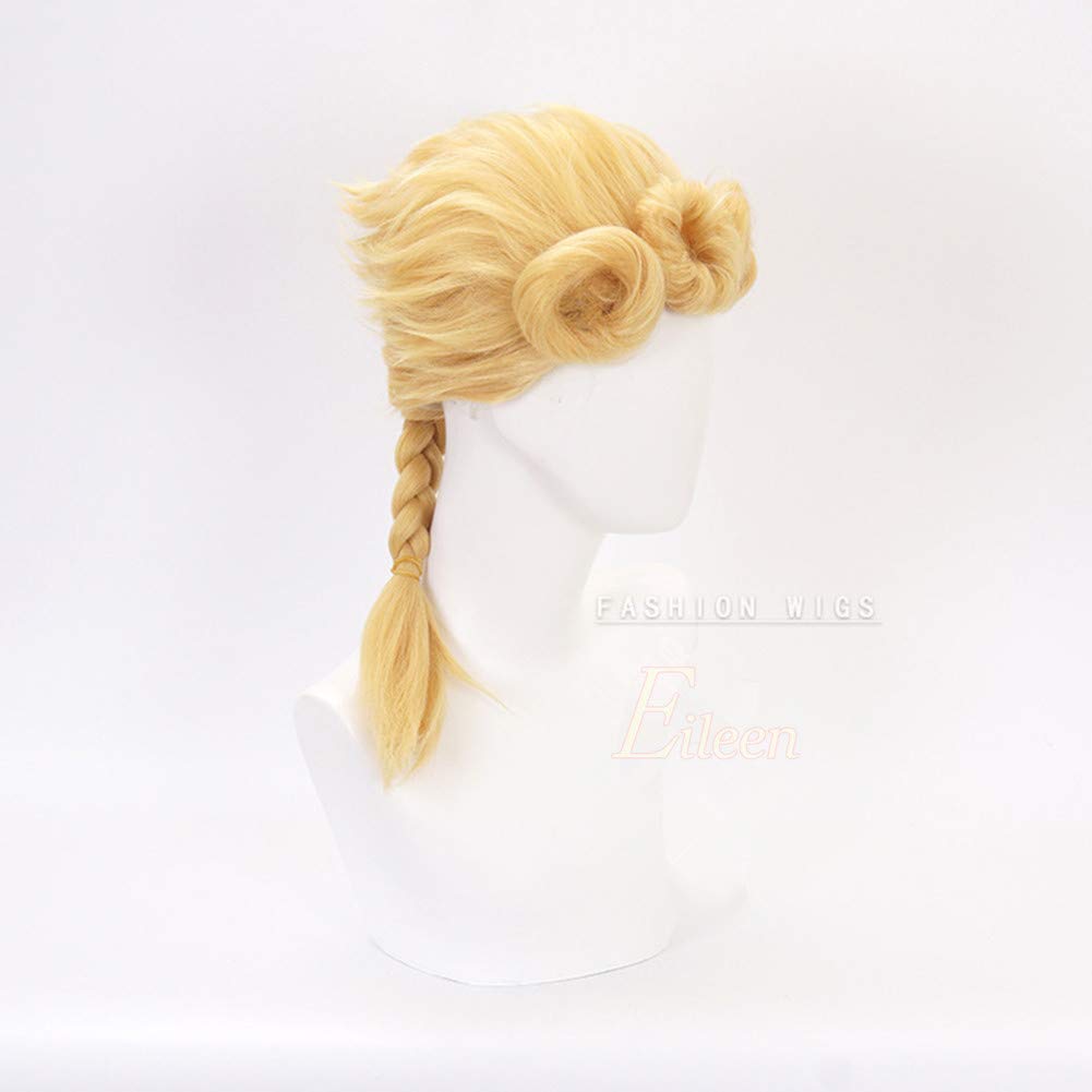 Eileen Bizarre Golden Wind Giorno Anime Christmas Wig Net Included JoJo's Adventure Wig, Wig, Halloween, Costume, Heat-Resistant +