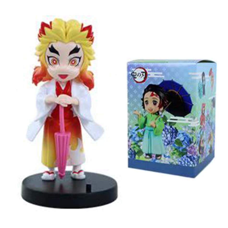 Model Creative Model New Hot Sale Demon Slayer Tanjiro Nezuko anime cartoon figure personalized statue ornament box Gift