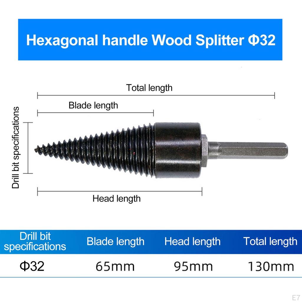 Efficient Firewood Splitting Drill Attachment for Woodworking Projects