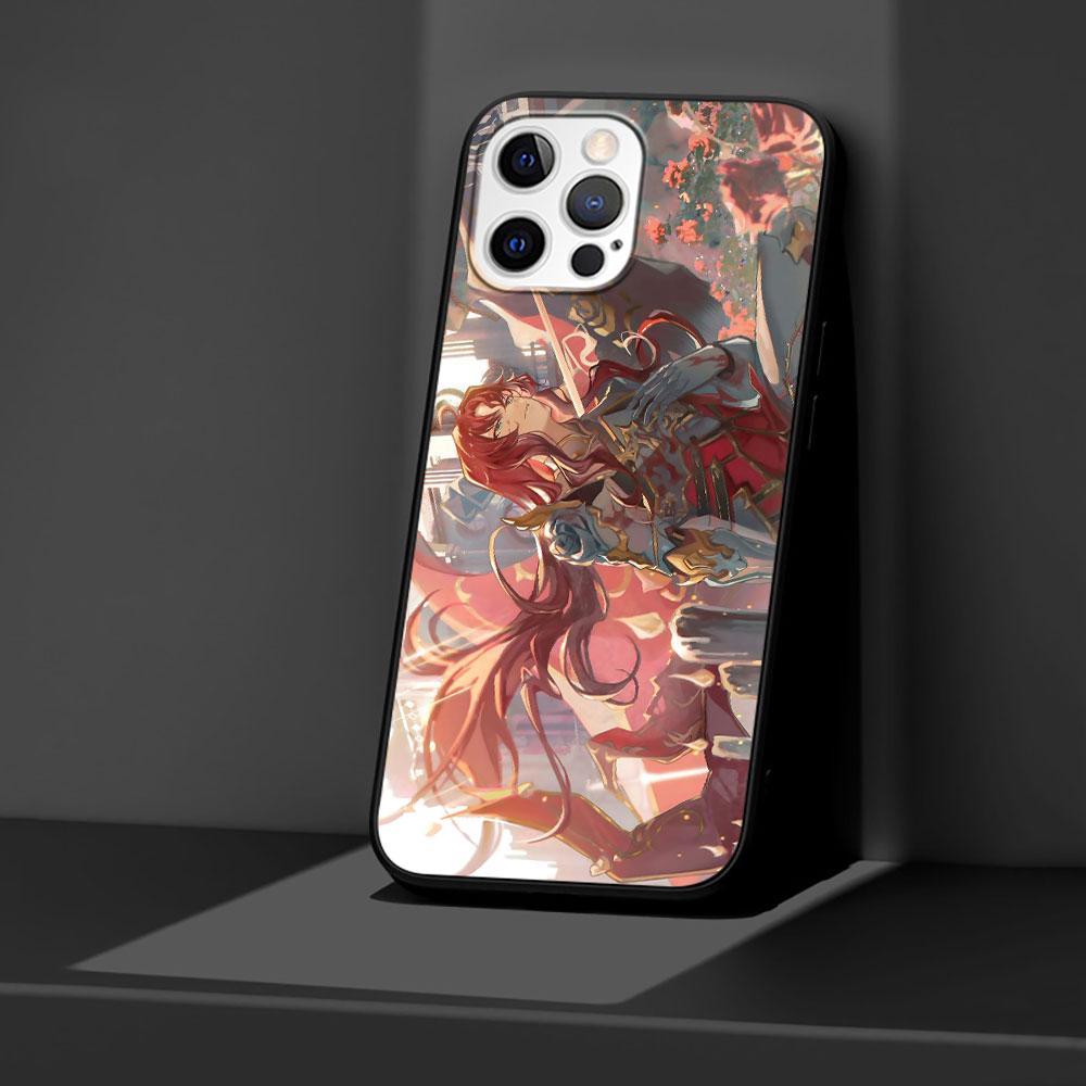 Etui Argenti Honkai Star Rail na Apple iPhone 11 14 13 Mini 15 Plus X XS 12 Pro Max XR Silikonowe Czarne Miękkie Pokrowiec na Telefon