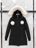 Cross-border scissors large size down jacket warm medium and long jacket fox fur collar women's parka