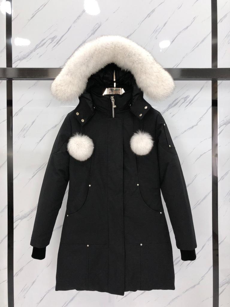 Cross-border scissors large size down jacket warm medium and long jacket fox fur collar women's parka