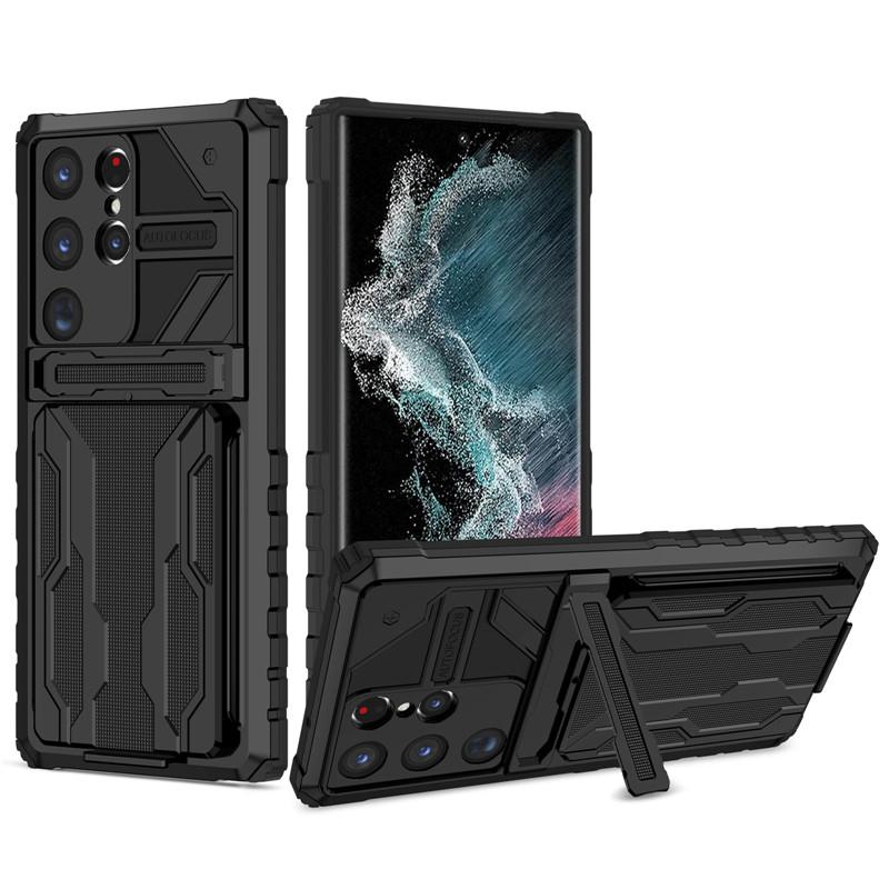 

Для Samsung Galaxy S23 Plus S23 Ultra чехол противоударный KickStand телефон чехол для Galaxy S23Plus S23Ultra слот для карт задняя крышка For SAM S23 Plus