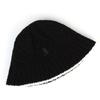 Universelle Chemie Edge Twist Schwarzer Strick-Eimerhut Strick