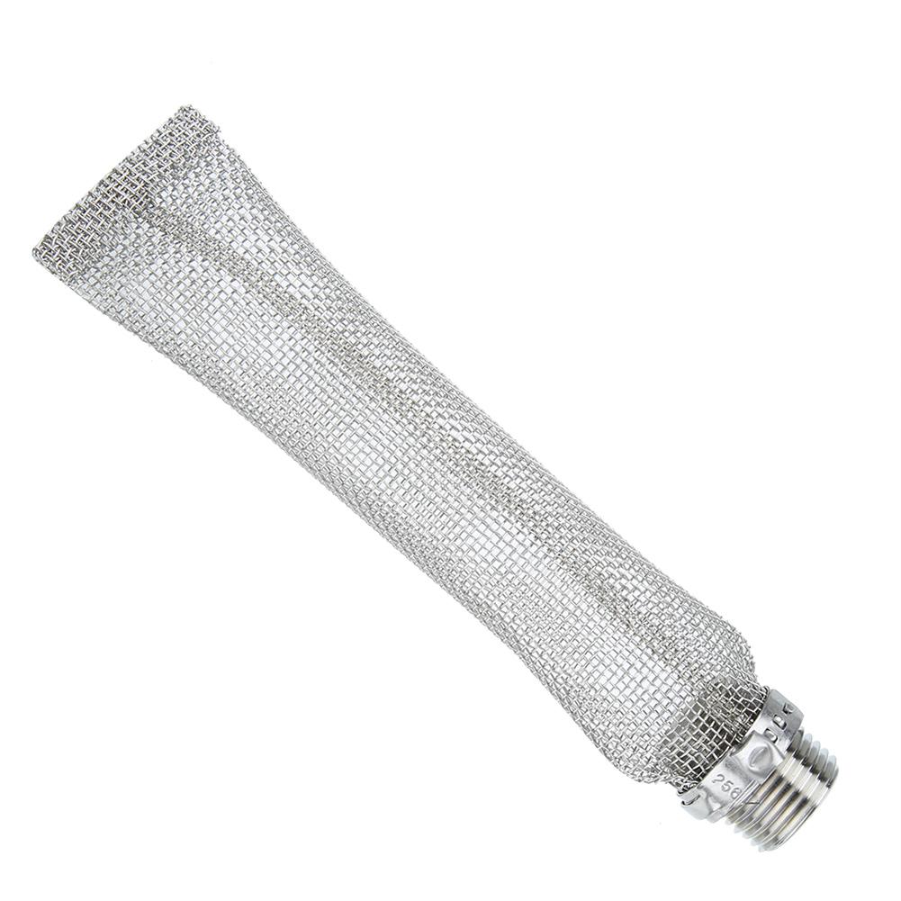 1/2in NPT Stainless Steel Beer Filter Screen Mesh Filter for Homebrew Beer Kettle Mash Tun(6in)