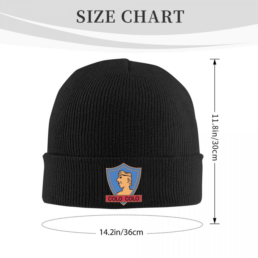 Social Y Deportivo ColoColo Warm Knitted Cap Hip Hop Bonnet Hat Autumn Winter Outdoor Beanies Hats for Unisex Adult