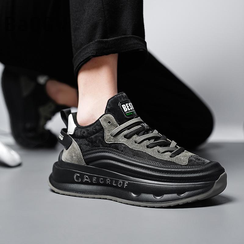 Fashion Designer Men's Running Shoes Luxury Winter Warm Comfortable Versatile Casual Sneakers Patchwork Lace-up Outdoor Student