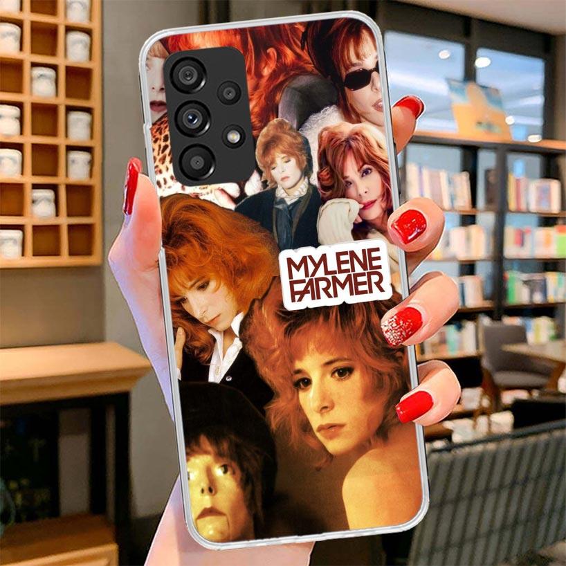 Mylene Farmer Phone Case For Samsung Galaxy A12 A22 A32 A52 A72 A02S Phone Case Note 20 Ultra 10 S10 Plus A51 A71 A50S A20S A10S